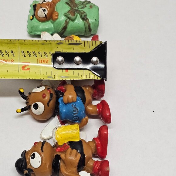 Rare Vintage 70s 4 Lot BULLY Vintage Figures Bee Bienchen The Beehive PVC 2" - Picture 10 of 15